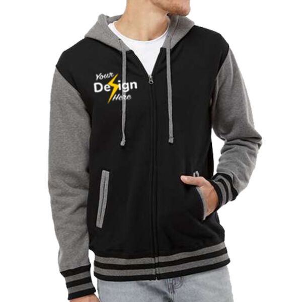 Heavyweight Varsity Full-Zip Hooded Sweatshirt Thumbnail